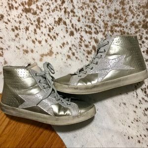 Distressed London Rebel Sneakers size 8.5